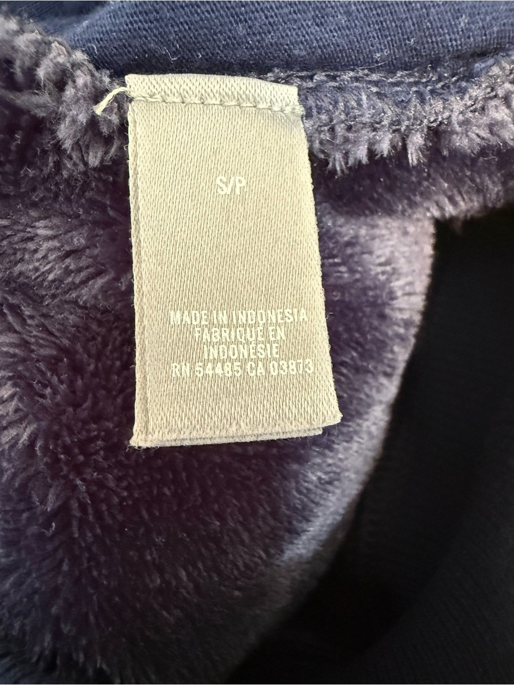 AERIE Super Soft Faux Fur 1/4 Zip Hoodie Deep Purple Sweatshirt Women’s Small - Picture 13 of 14